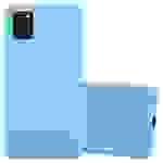 Cadorabo Hülle für Samsung Galaxy A21s Schutzhülle in Blau Handyhülle TPU Silikon Etui Case Cover