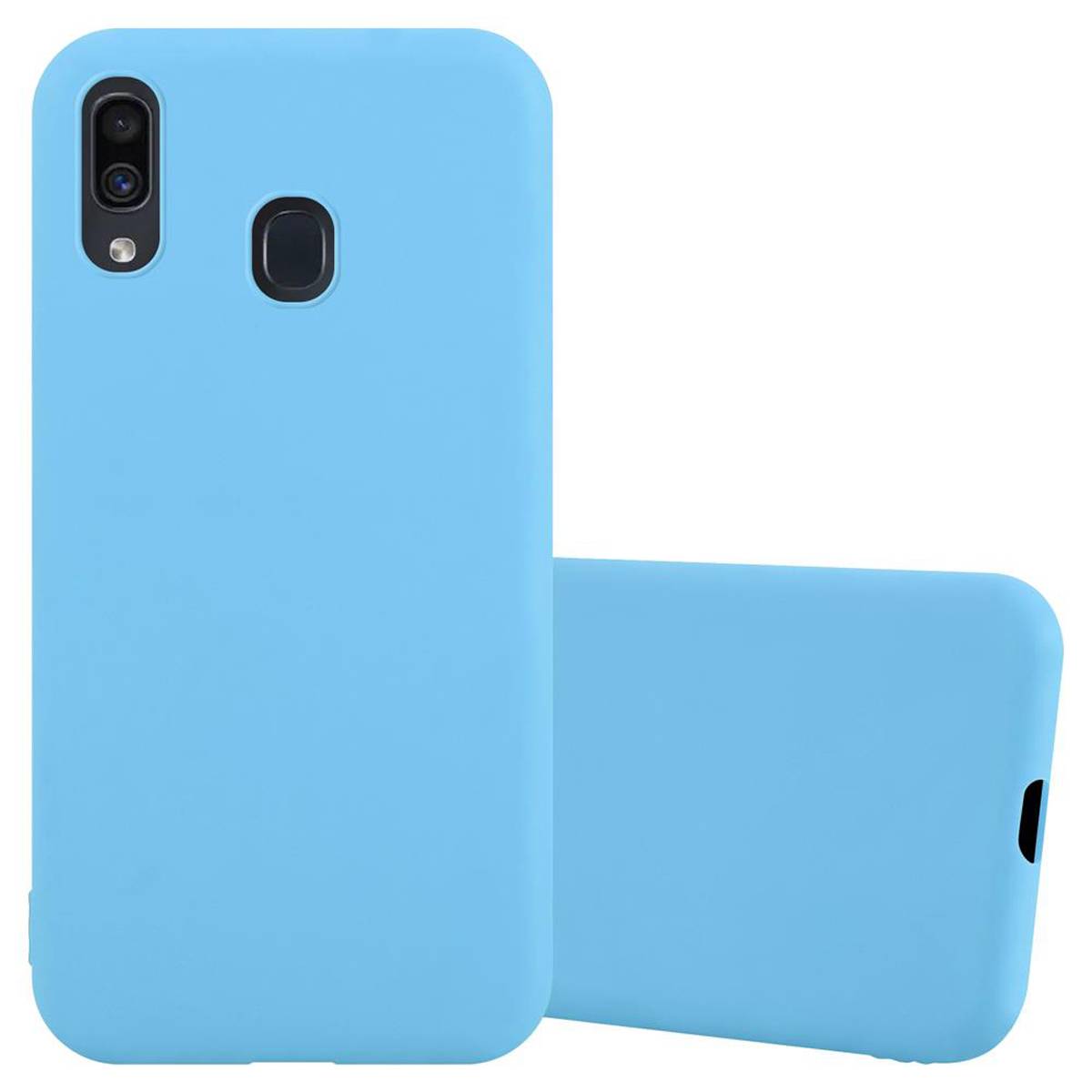 Cadorabo Hülle für Samsung Galaxy A20 / A30 / M10s Schutzhülle in Blau Handyhülle TPU Silikon Etui Case Cover