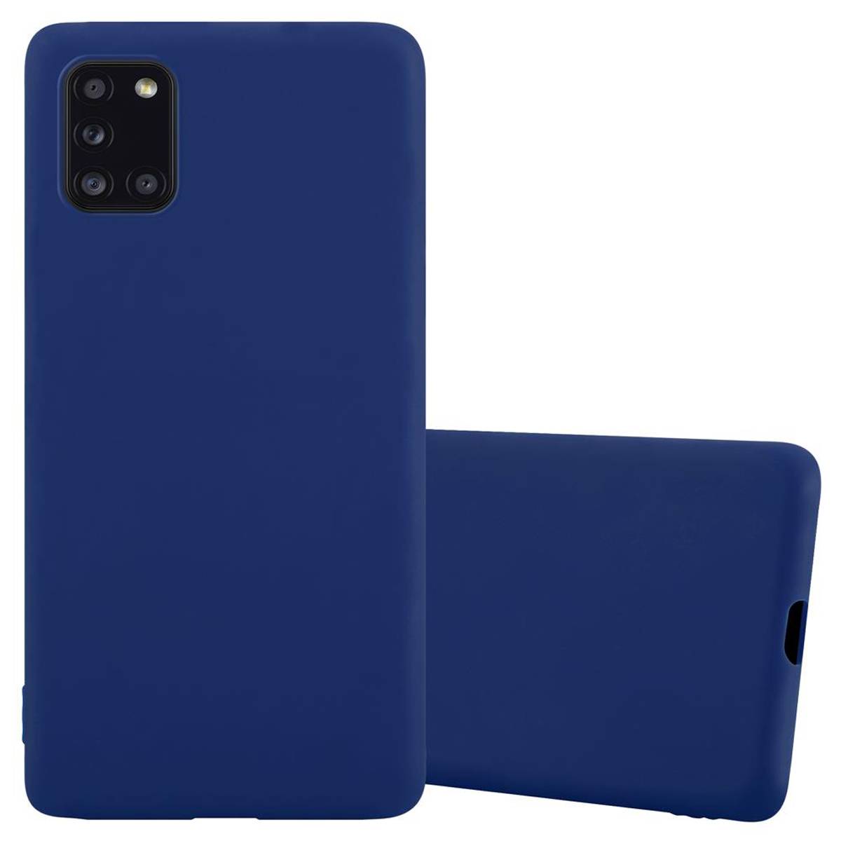 Cadorabo Hülle für Samsung Galaxy A31 Schutzhülle in Blau Handyhülle TPU Silikon Etui Case Cover
