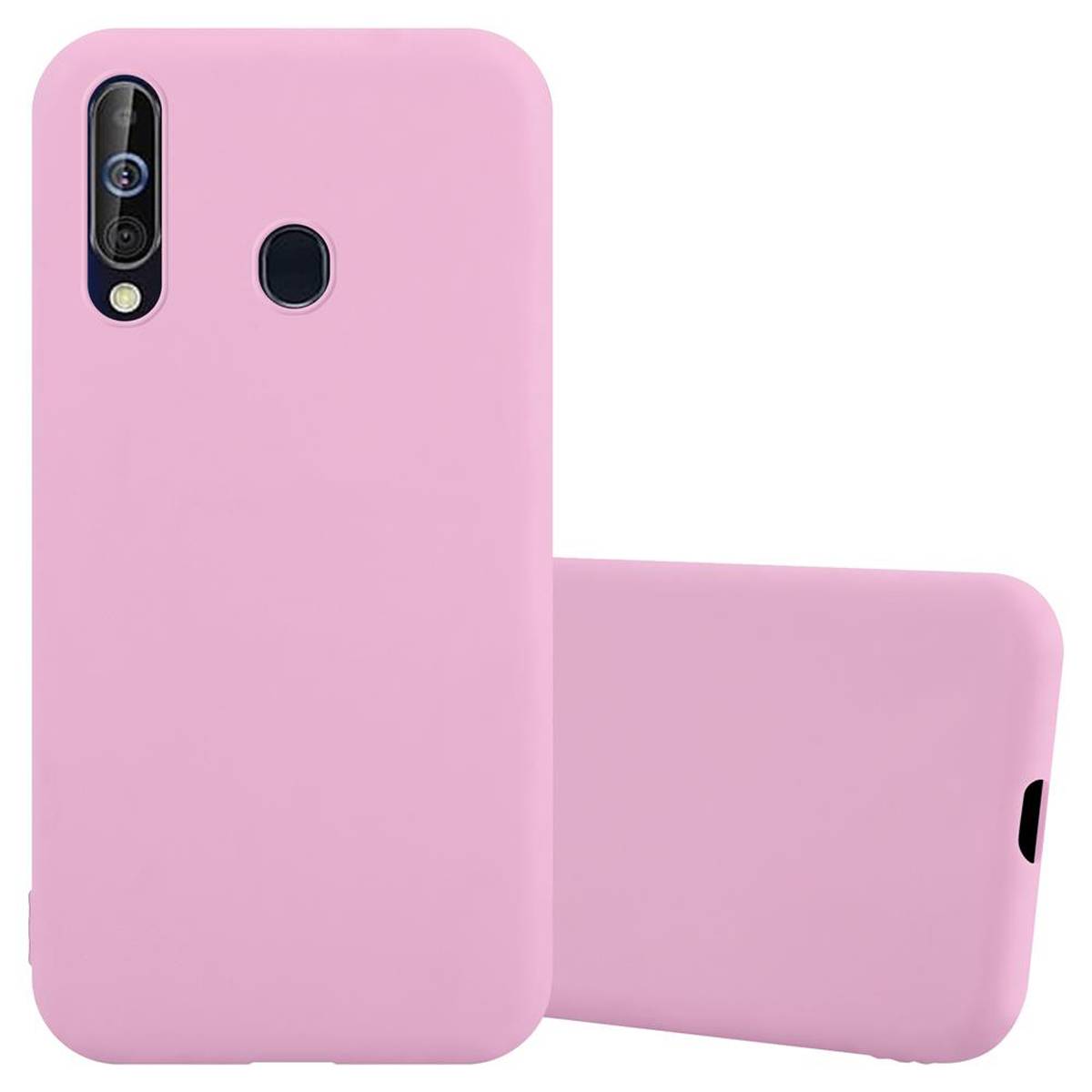 Cadorabo Hülle für Samsung Galaxy A60 / M40 Schutzhülle in Rosa Handyhülle TPU Silikon Etui Case Cover