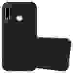 Cadorabo Hülle für Samsung Galaxy A70e Schutzhülle in Schwarz Handyhülle TPU Silikon Etui Case Cover