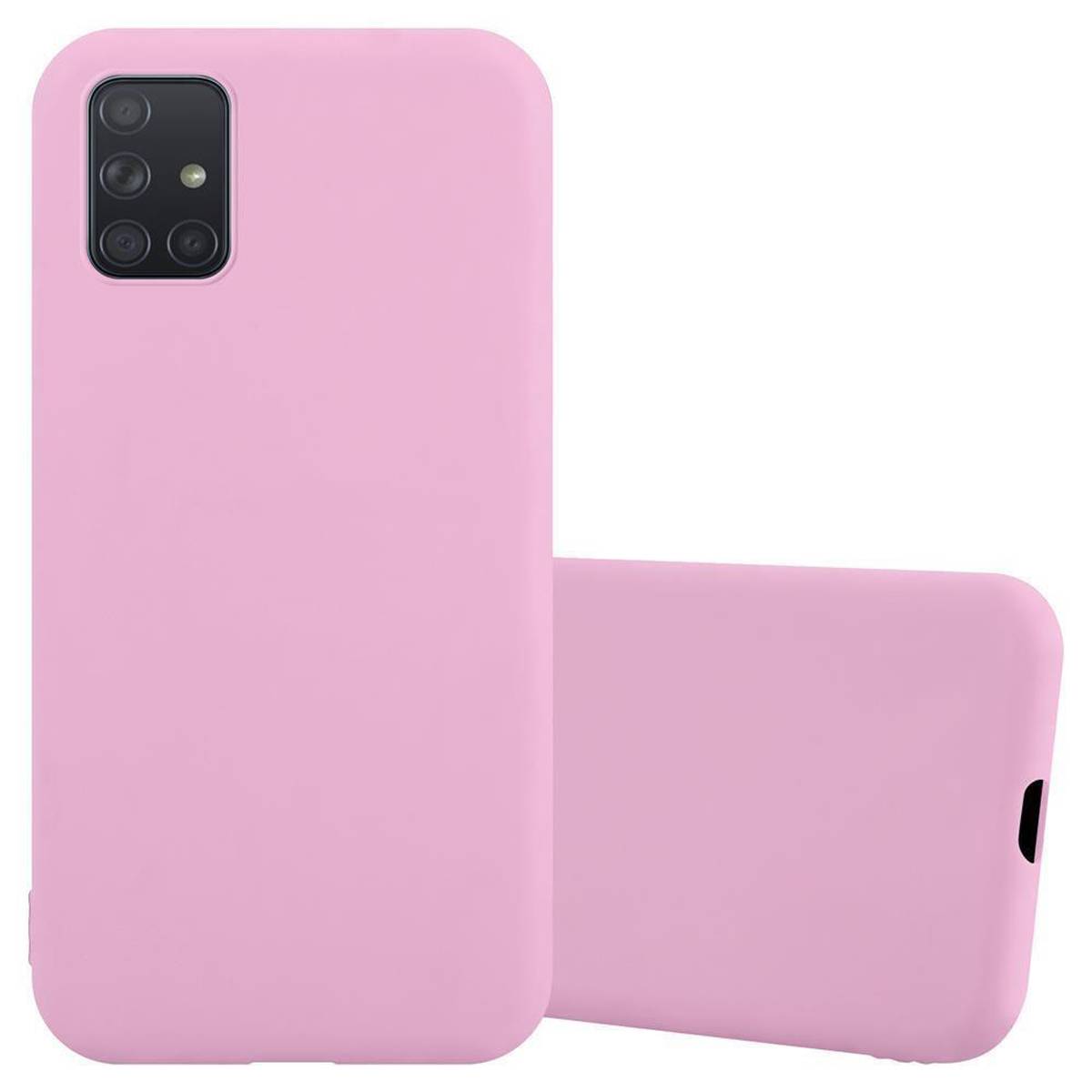 Cadorabo Hülle für Samsung Galaxy A71 4G Schutzhülle in Rosa Handyhülle TPU Silikon Etui Case Cover
