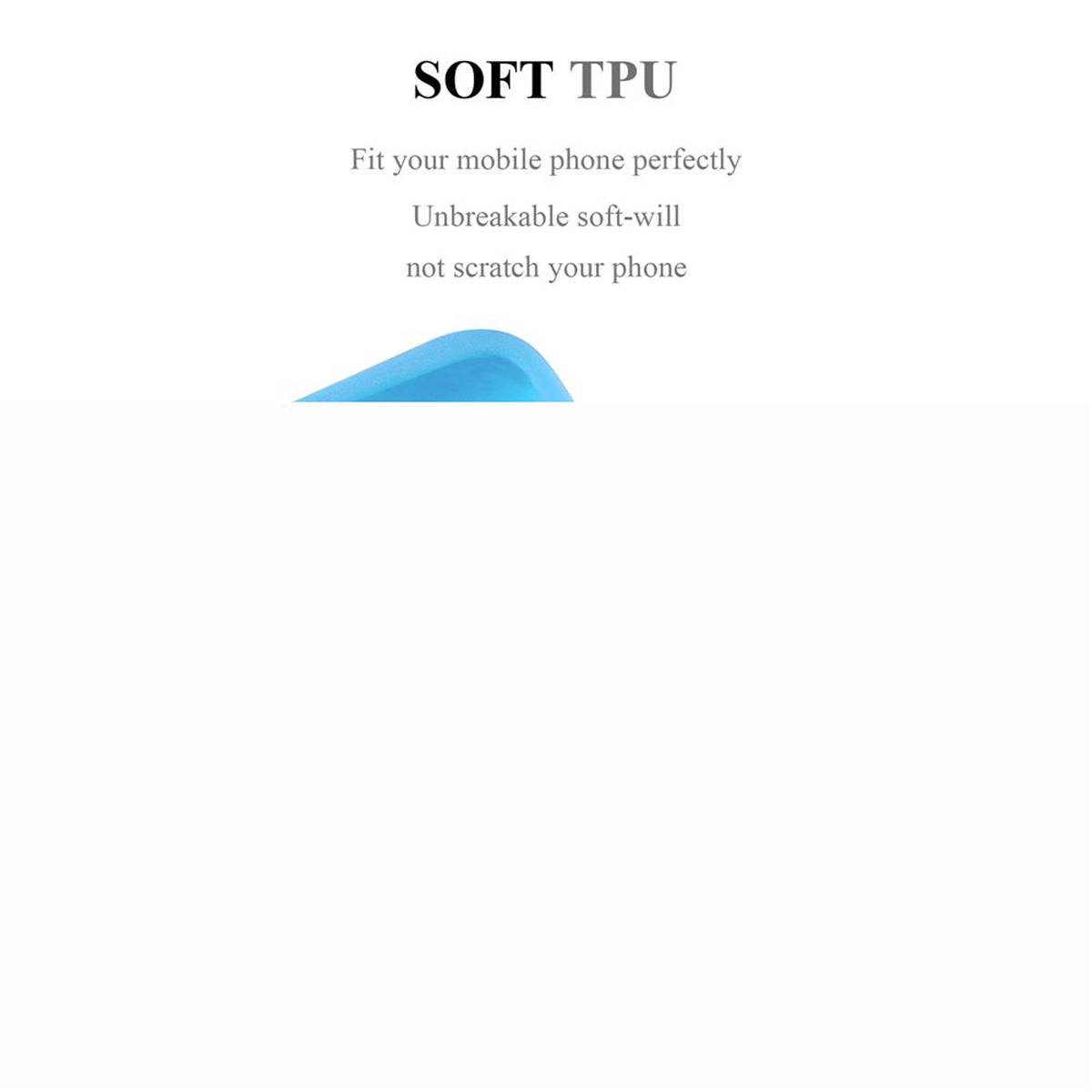 Cadorabo Hülle für Samsung Galaxy A71 4G Schutzhülle in Blau Handyhülle TPU Silikon Etui Case Cover