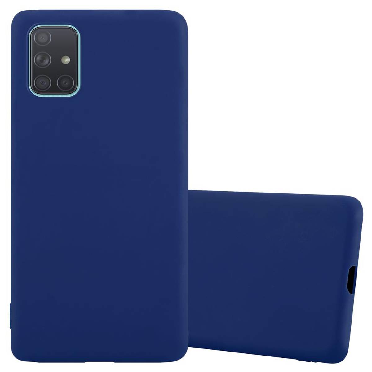 Cadorabo Hülle für Samsung Galaxy A71 5G Schutzhülle in Blau Handyhülle TPU Silikon Etui Case Cover