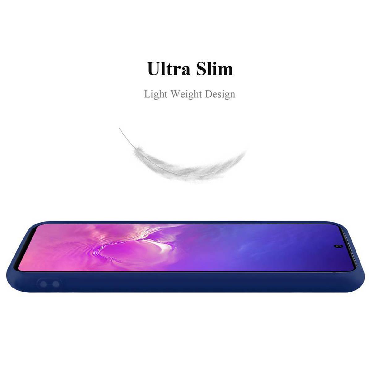 Cadorabo Hülle für Samsung Galaxy A91 / S10 LITE / M80s Schutzhülle in Blau Handyhülle TPU Silikon Etui Case Cover