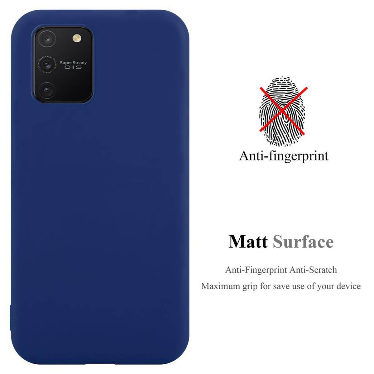 Cadorabo Hülle für Samsung Galaxy A91 / S10 LITE / M80s Schutzhülle in Blau Handyhülle TPU Silikon Etui Case Cover