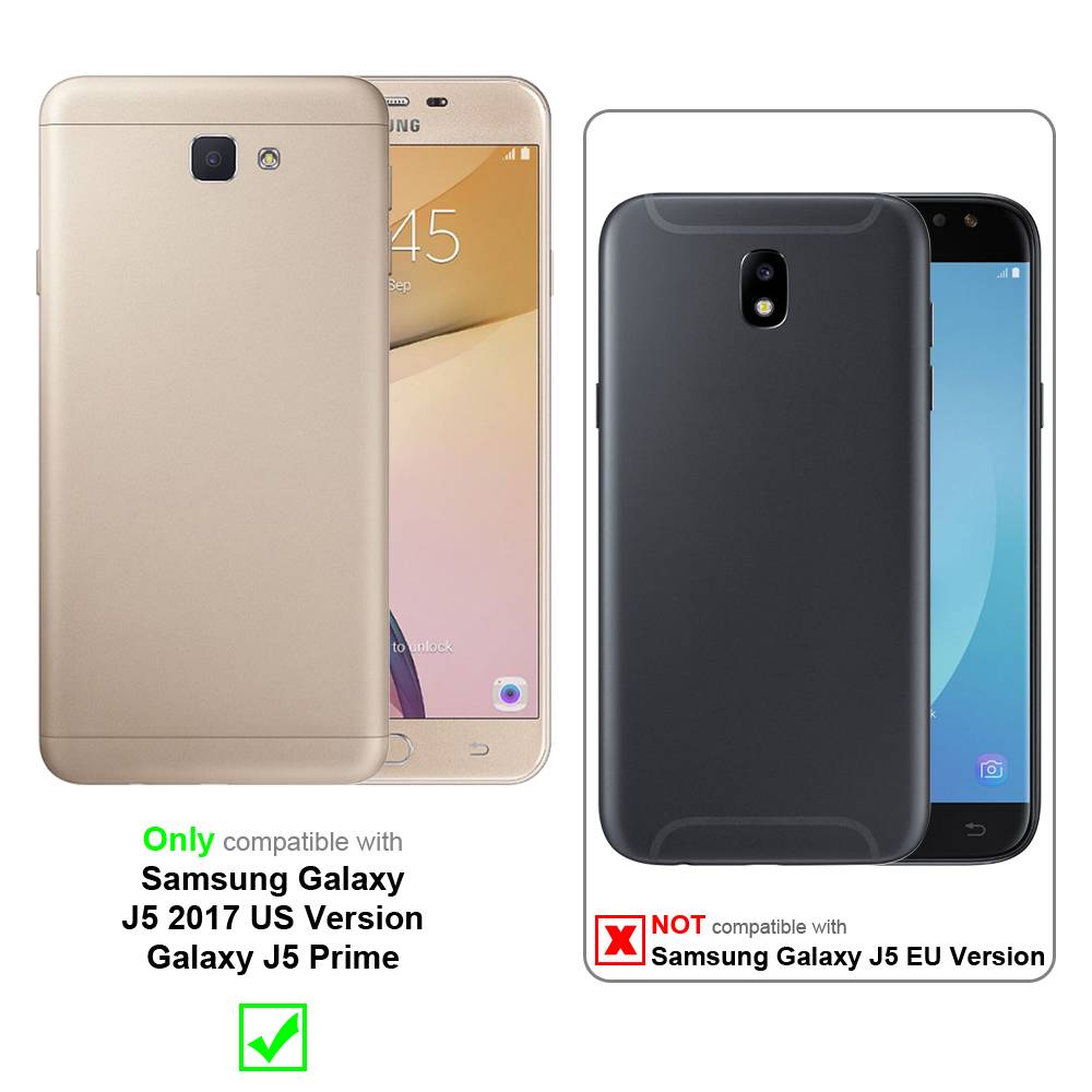Cadorabo Hülle für Samsung Galaxy J5 2017 US Version Schutzhülle in Blau Handyhülle TPU Silikon Etui Case Cover