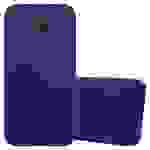 Cadorabo Hülle für Samsung Galaxy J7 PLUS / C8 Schutzhülle in Blau Handyhülle TPU Silikon Etui Case Cover