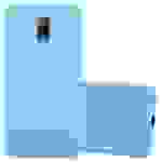 Cadorabo Hülle für Samsung Galaxy J7 PLUS / C8 Schutzhülle in Blau Handyhülle TPU Silikon Etui Case Cover