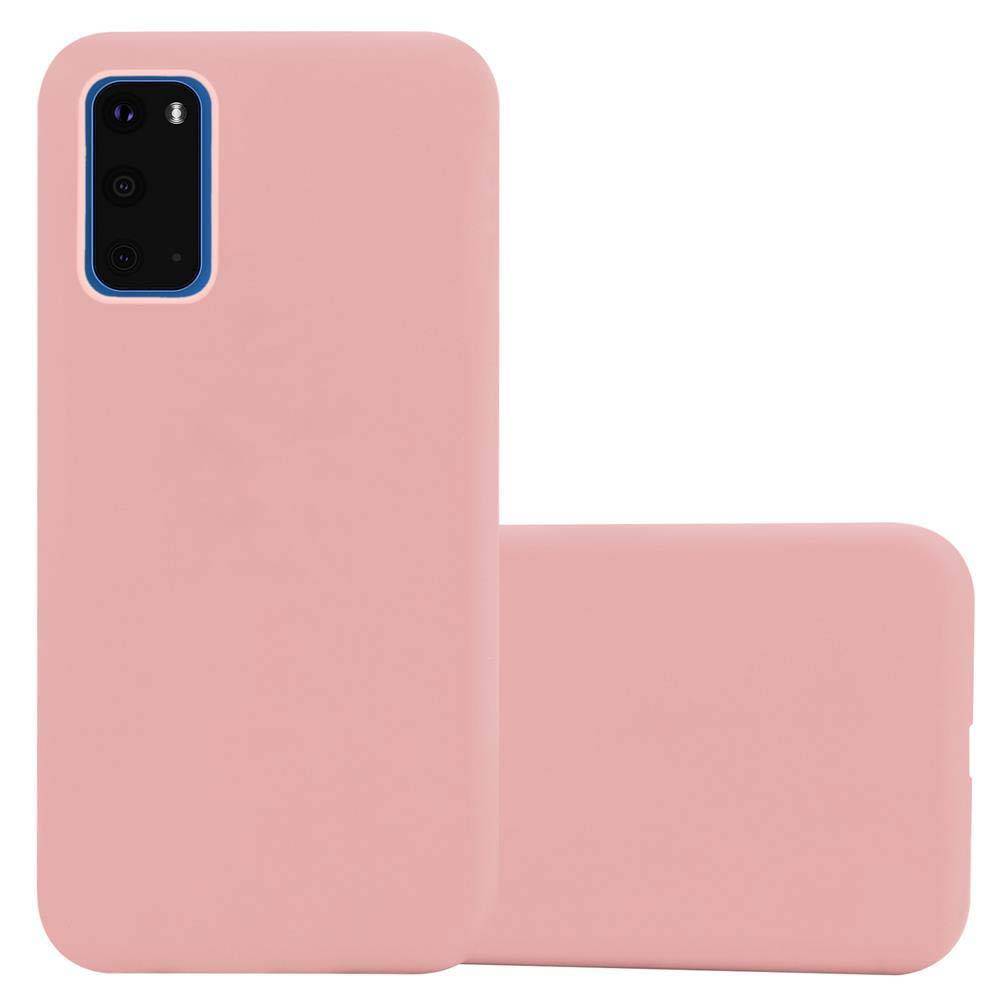 Cadorabo Hülle für Samsung Galaxy S20 Schutzhülle in Rosa Handyhülle TPU Silikon Etui Case Cover