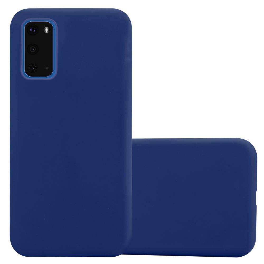 Cadorabo Hülle für Samsung Galaxy S20 Schutzhülle in Blau Handyhülle TPU Silikon Etui Case Cover