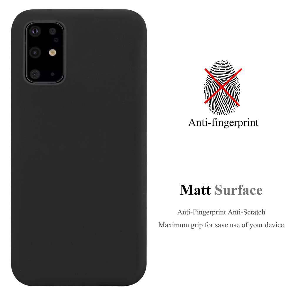 Cadorabo Hülle für Samsung Galaxy S20 PLUS Schutzhülle in Schwarz Handyhülle TPU Silikon Etui Case Cover