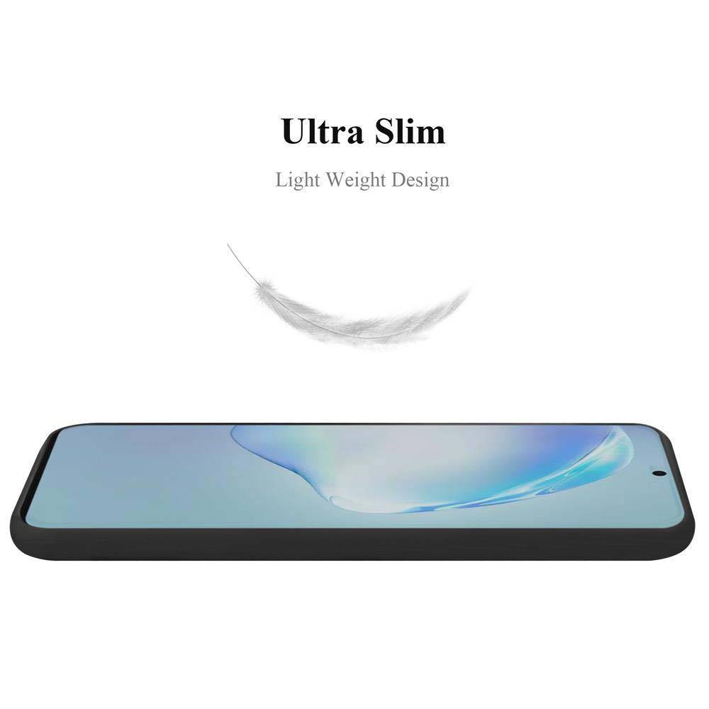 Cadorabo Hülle für Samsung Galaxy S20 PLUS Schutzhülle in Schwarz Handyhülle TPU Silikon Etui Case Cover