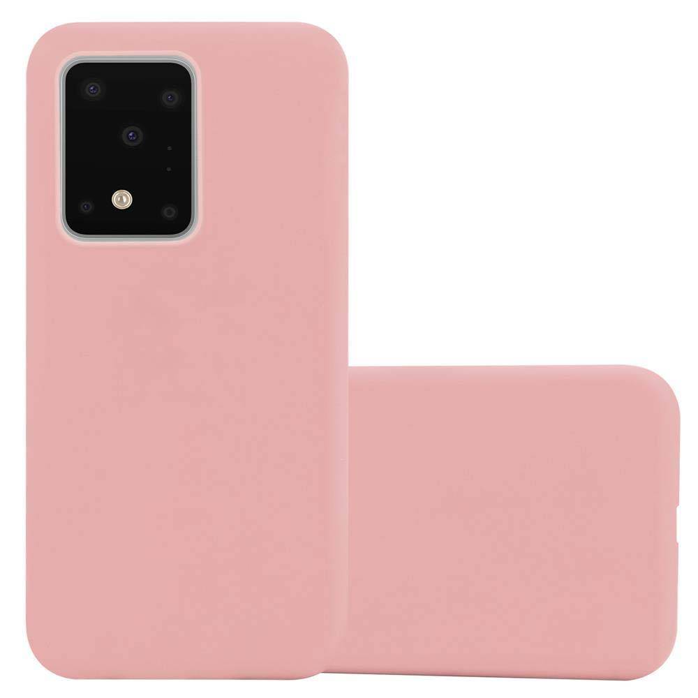 Cadorabo Hülle für Samsung Galaxy S20 ULTRA Schutzhülle in Rosa Handyhülle TPU Silikon Etui Case Cover
