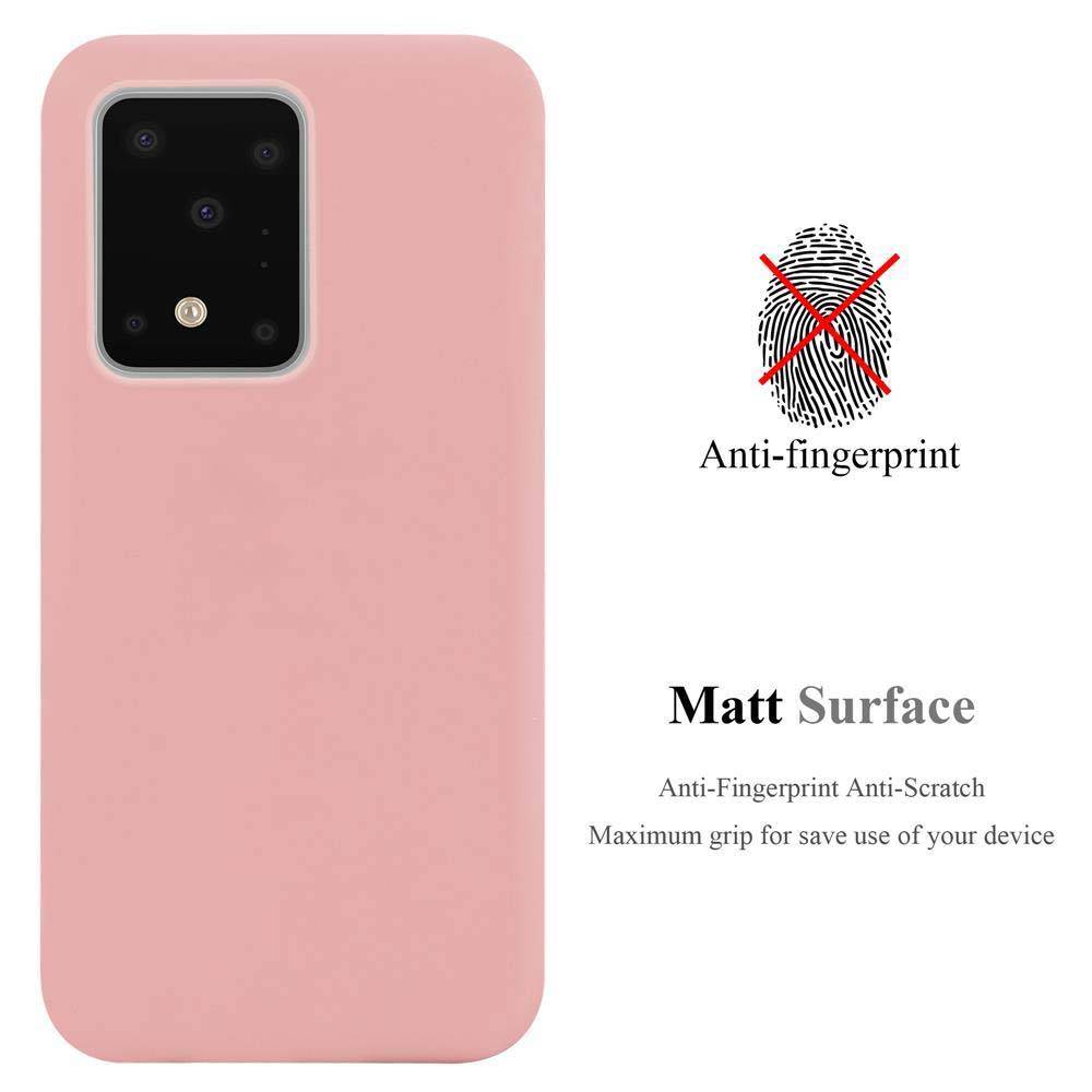 Cadorabo Hülle für Samsung Galaxy S20 ULTRA Schutzhülle in Rosa Handyhülle TPU Silikon Etui Case Cover