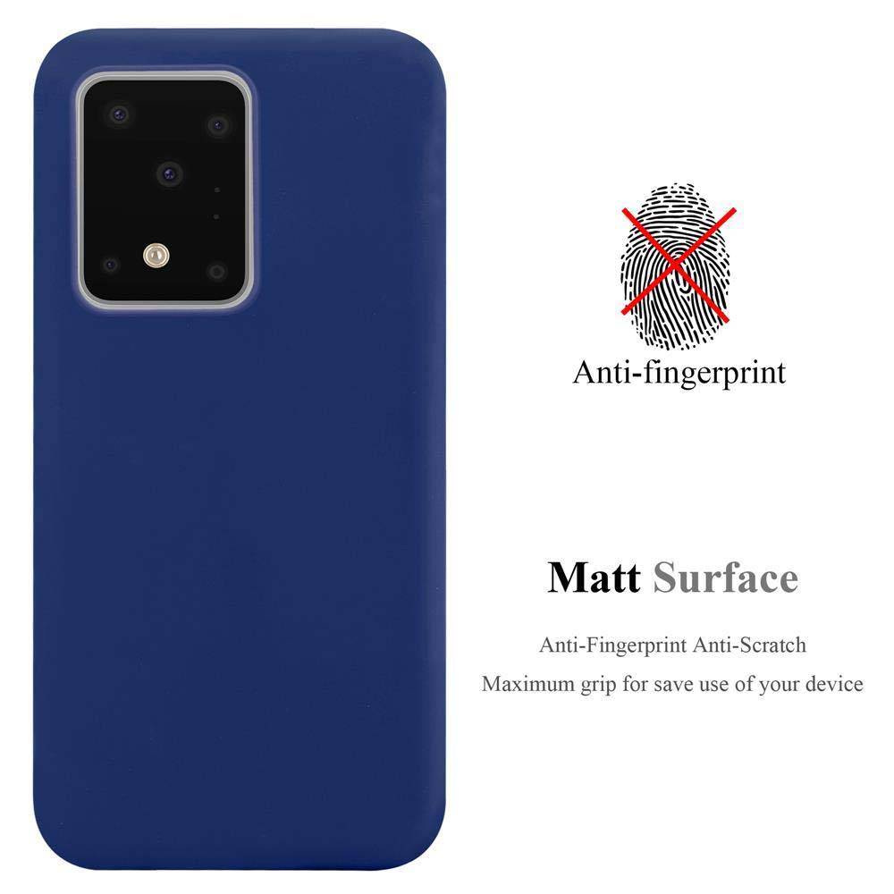 Cadorabo Hülle für Samsung Galaxy S20 ULTRA Schutzhülle in Blau Handyhülle TPU Silikon Etui Case Cover