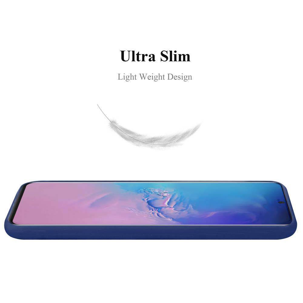 Cadorabo Hülle für Samsung Galaxy S20 ULTRA Schutzhülle in Blau Handyhülle TPU Silikon Etui Case Cover