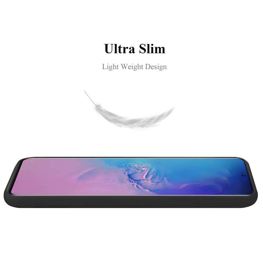 Cadorabo Hülle für Samsung Galaxy S20 ULTRA Schutzhülle in Schwarz Handyhülle TPU Silikon Etui Case Cover