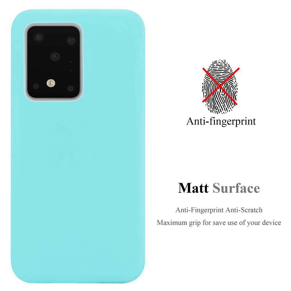 Cadorabo Hülle für Samsung Galaxy S20 ULTRA Schutzhülle in Blau Handyhülle TPU Silikon Etui Case Cover