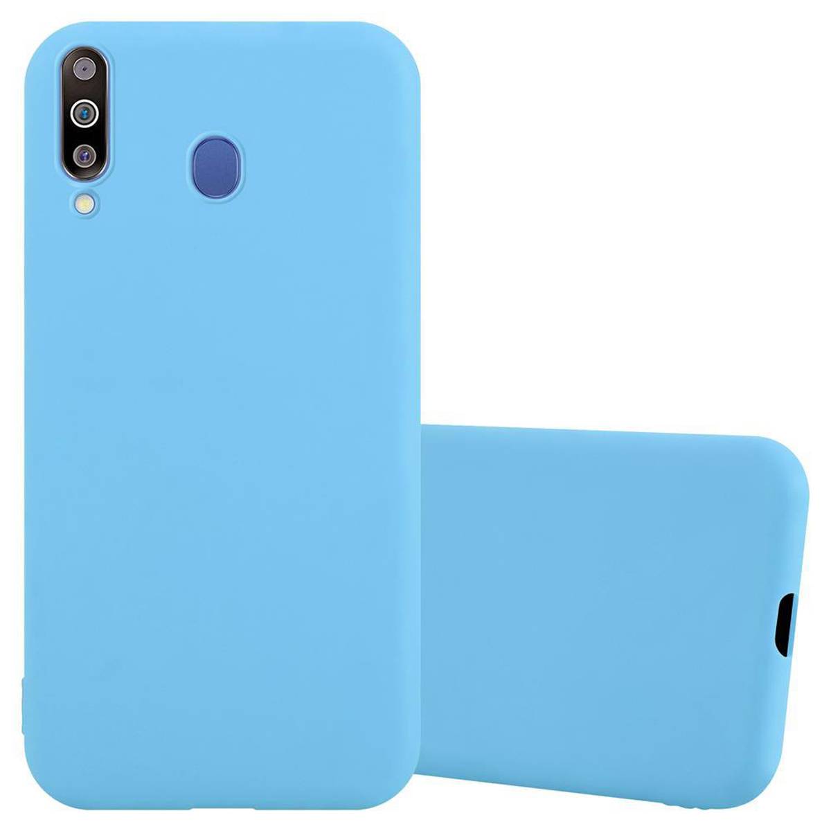 Cadorabo Hülle für Samsung Galaxy M30 / A40s Schutzhülle in Blau Handyhülle TPU Silikon Etui Case Cover