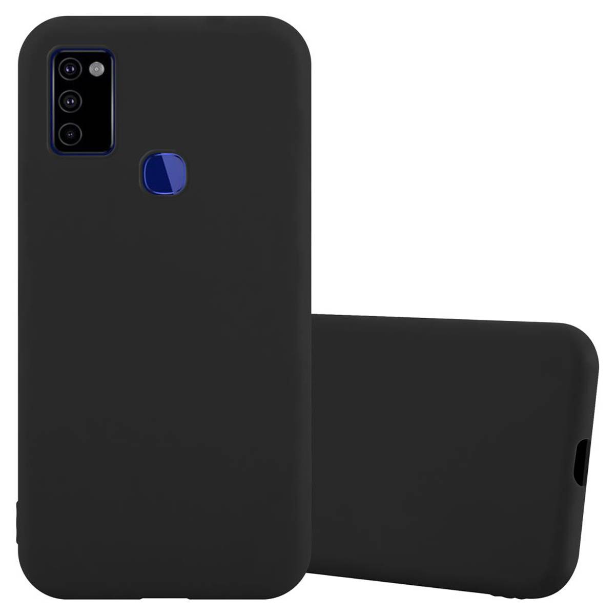 Cadorabo Hülle für Samsung Galaxy M51 US Version Schutzhülle in Schwarz Handyhülle TPU Silikon Etui Case Cover