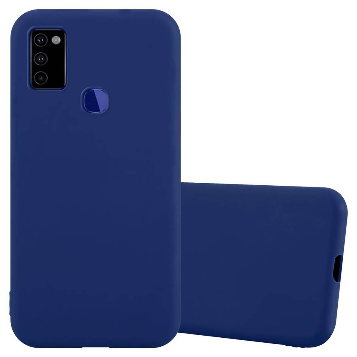 Cadorabo Hülle für Samsung Galaxy M51 US Version Schutzhülle in Blau Handyhülle TPU Silikon Etui Case Cover