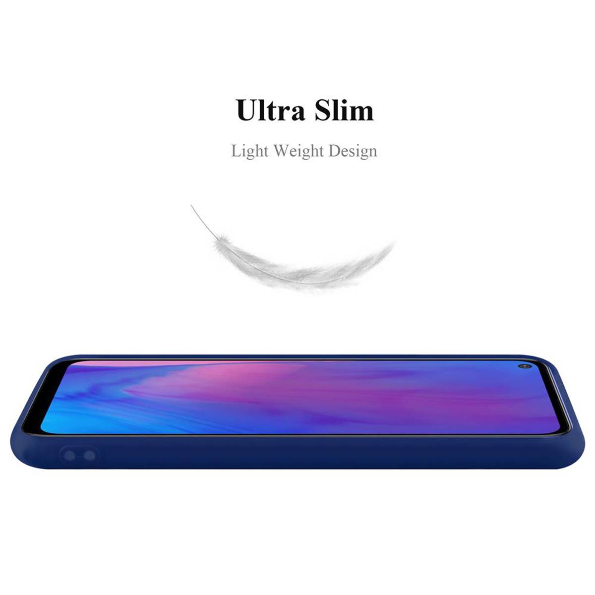 Cadorabo Hülle für Samsung Galaxy M51 US Version Schutzhülle in Blau Handyhülle TPU Silikon Etui Case Cover