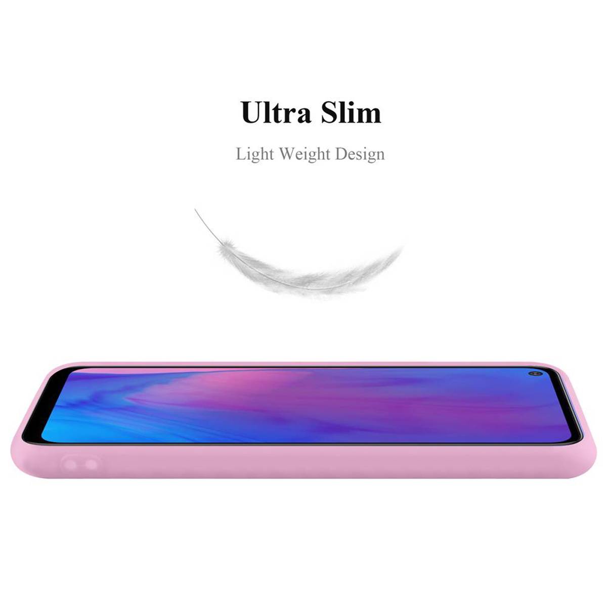 Cadorabo Hülle für Samsung Galaxy M51 US Version Schutzhülle in Rosa Handyhülle TPU Silikon Etui Case Cover