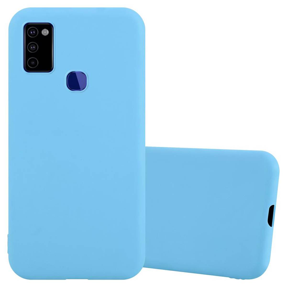 Cadorabo Hülle für Samsung Galaxy M51 US Version Schutzhülle in Blau Handyhülle TPU Silikon Etui Case Cover