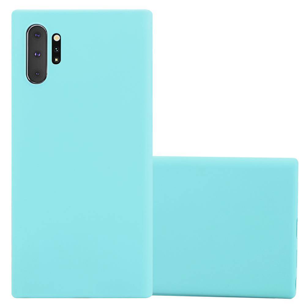 Cadorabo Hülle für Samsung Galaxy NOTE 10 PLUS Schutzhülle in Blau Handyhülle TPU Silikon Etui Case Cover