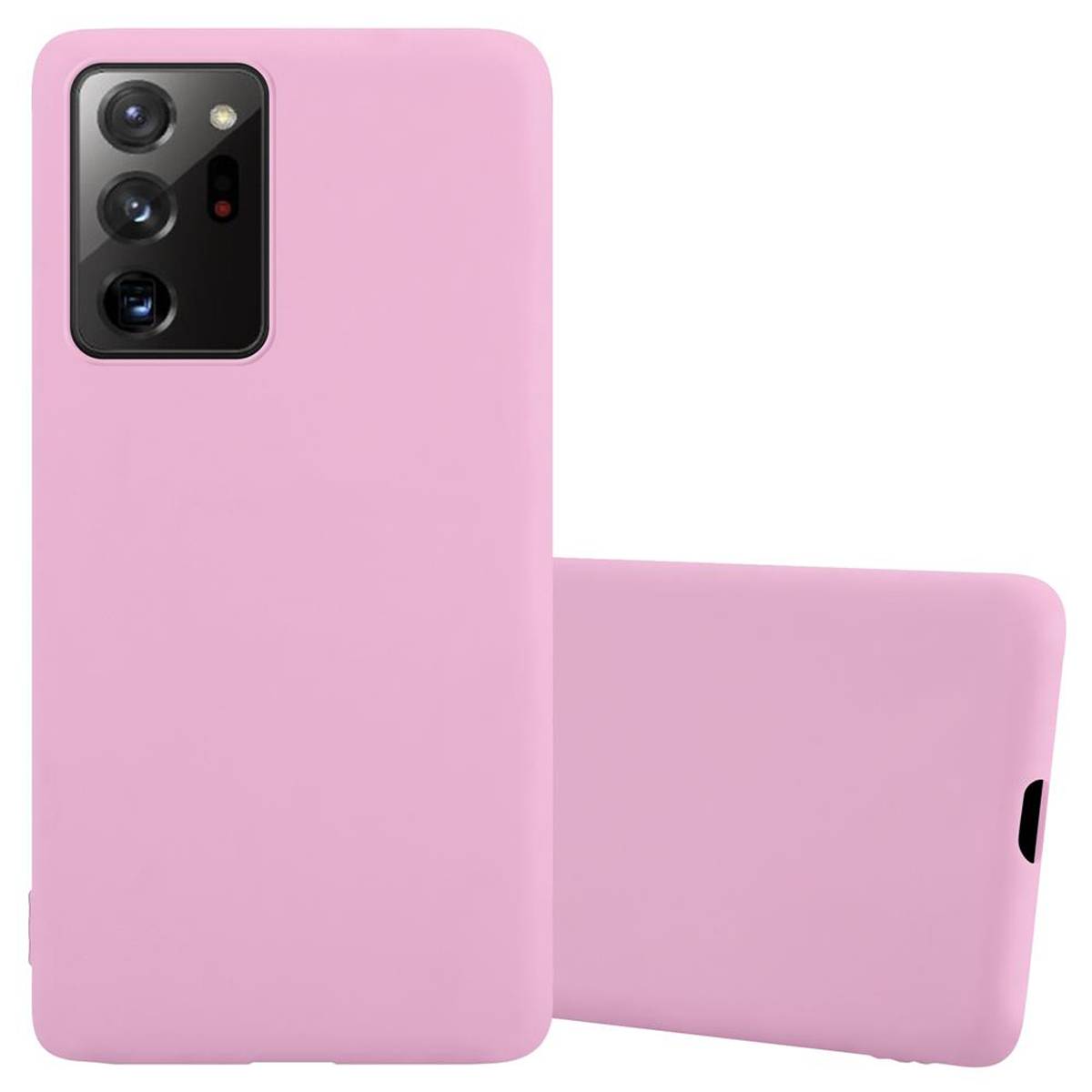 Cadorabo Hülle für Samsung Galaxy NOTE 20 PLUS Schutzhülle in Rosa Handyhülle TPU Silikon Etui Case Cover