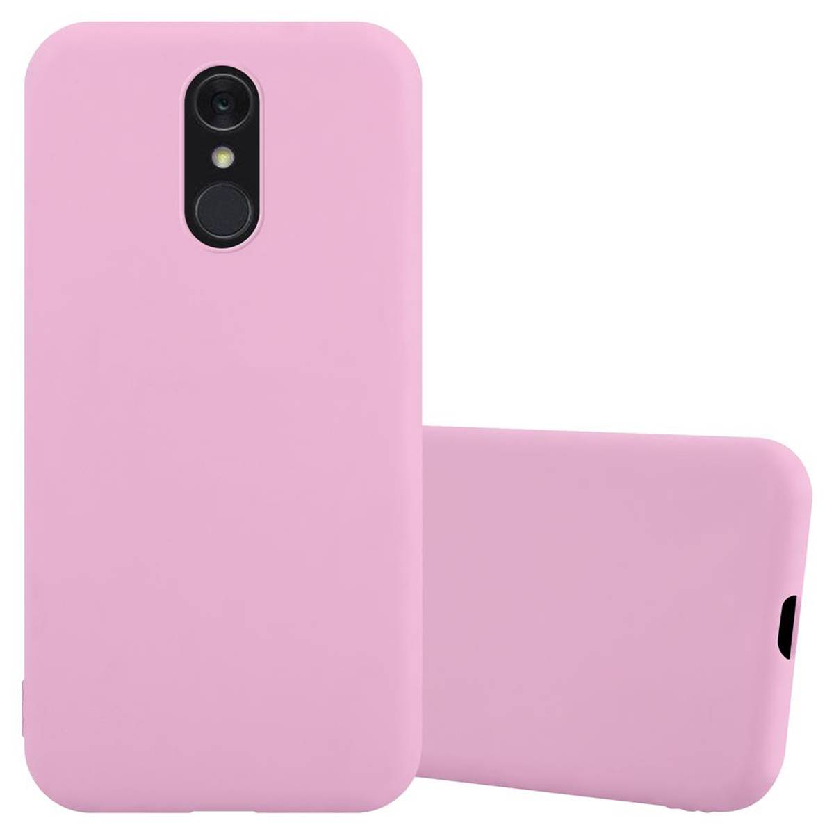 Cadorabo Hülle für LG Q7 / Q7a / Q7+ Schutzhülle in Rosa Handyhülle TPU Silikon Etui Case Cover