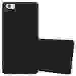 Cadorabo Hülle für Huawei P8 LITE 2015 Schutzhülle in Schwarz Handyhülle TPU Silikon Etui Case Cover