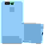 Cadorabo Hülle für Huawei P9 Schutzhülle in Blau Handyhülle TPU Silikon Etui Case Cover