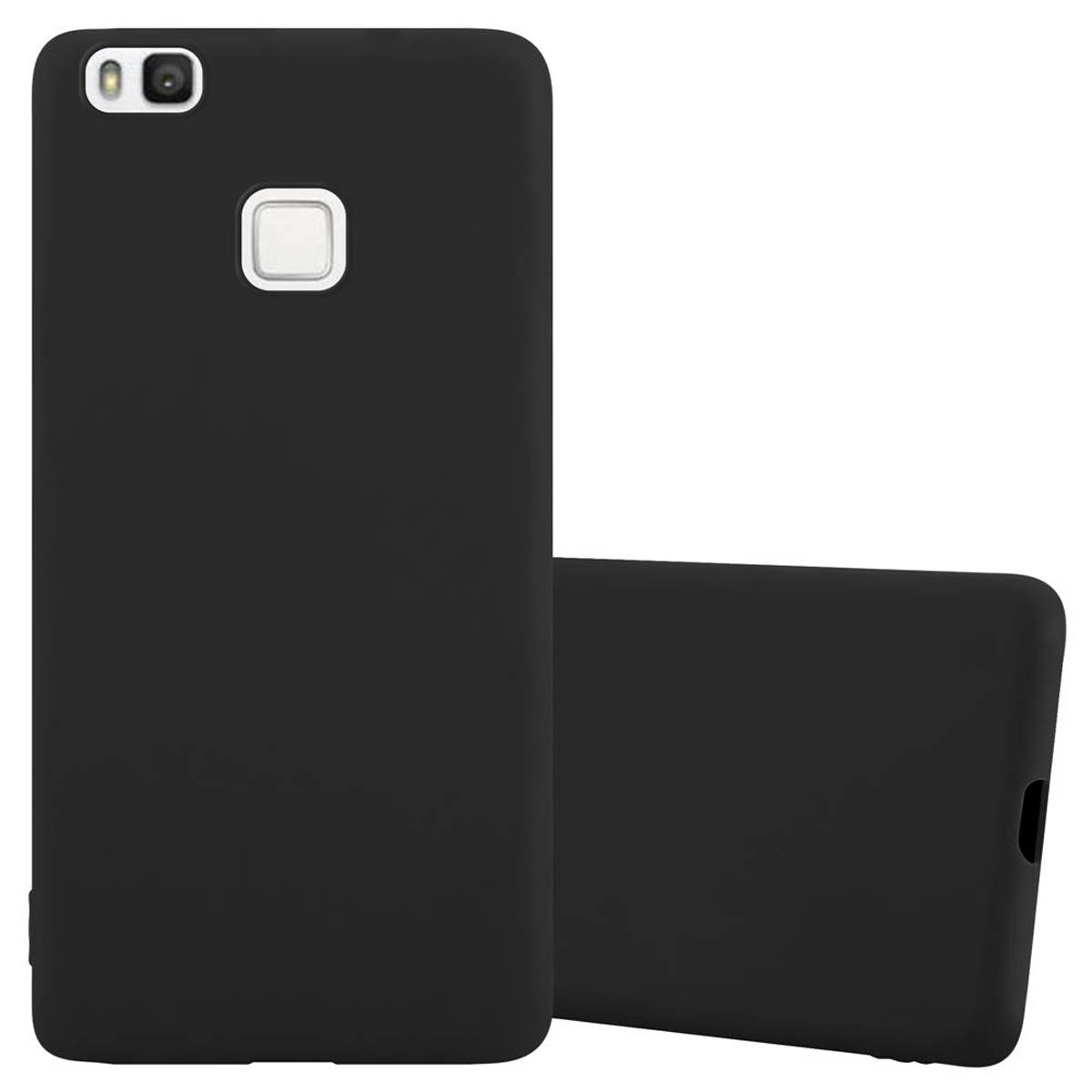 Cadorabo Hülle für Huawei P9 LITE 2016 / G9 LITE Schutzhülle in Schwarz Handyhülle TPU Silikon Etui Case Cover