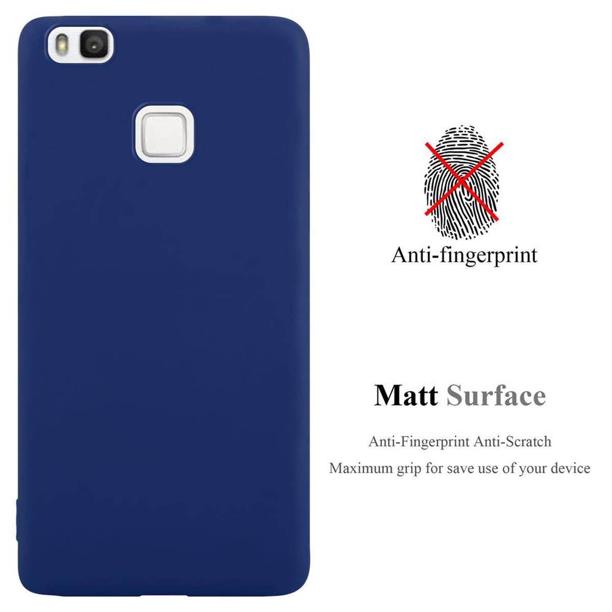 Cadorabo Hülle für Huawei P9 LITE 2016 / G9 LITE Schutzhülle in Blau Handyhülle TPU Silikon Etui Case Cover