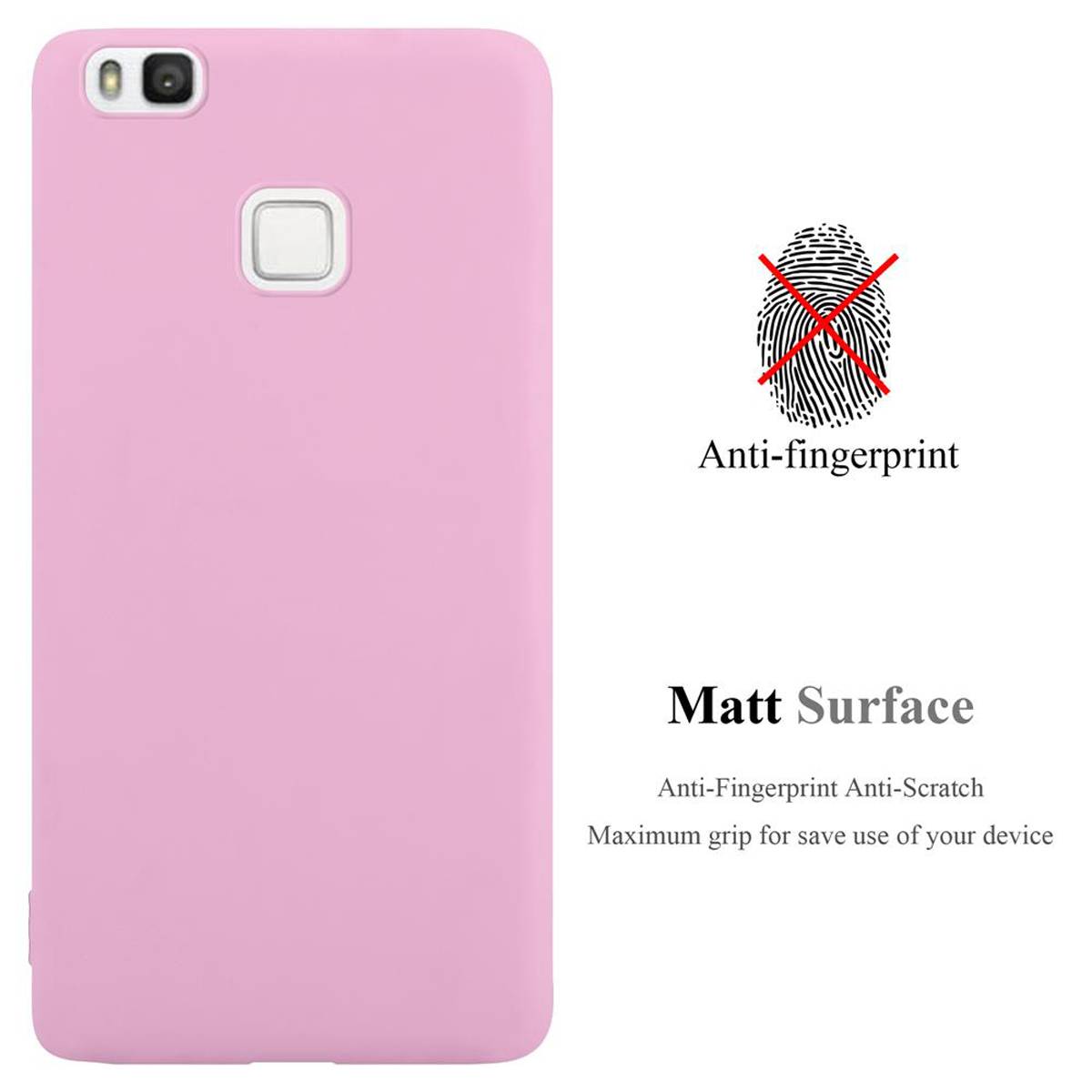 Cadorabo Hülle für Huawei P9 LITE 2016 / G9 LITE Schutzhülle in Rosa Handyhülle TPU Silikon Etui Case Cover