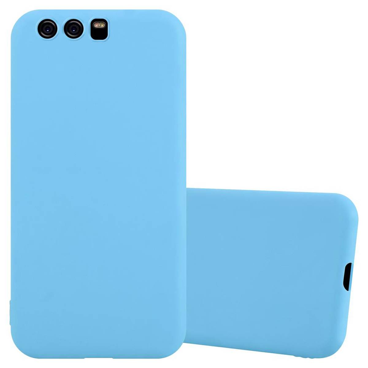Cadorabo Hülle für Huawei P10 Schutzhülle in Blau Handyhülle TPU Silikon Etui Case Cover