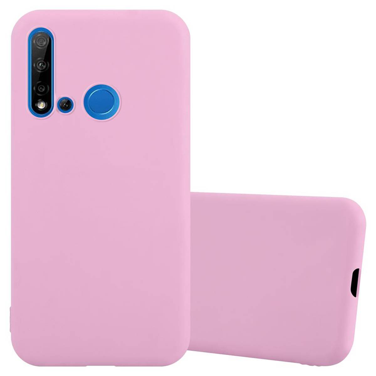 Cadorabo Hülle für Huawei NOVA 5i / P20 LITE 2019 Schutzhülle in Rosa Handyhülle TPU Silikon Etui Case Cover