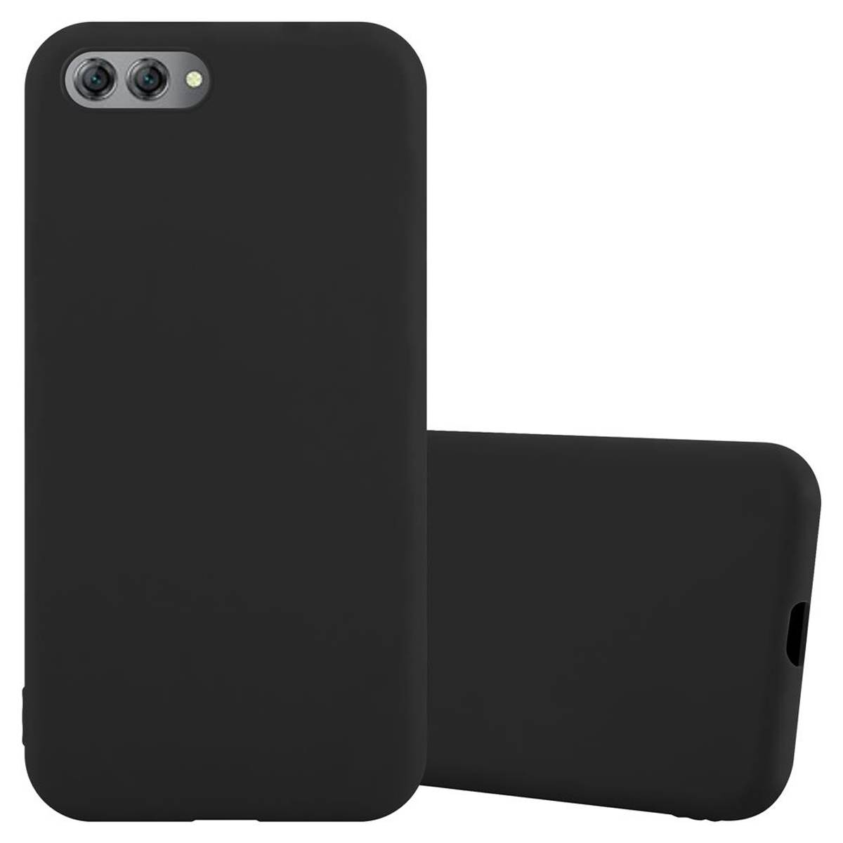 Cadorabo Hülle für Huawei NOVA 2s Schutzhülle in Schwarz Handyhülle TPU Silikon Etui Case Cover