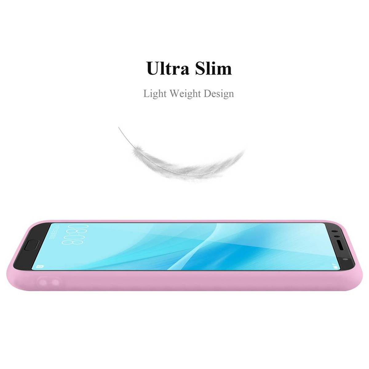 Cadorabo Hülle für Huawei NOVA 2s Schutzhülle in Rosa Handyhülle TPU Silikon Etui Case Cover