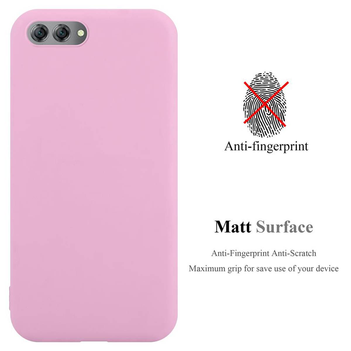 Cadorabo Hülle für Huawei NOVA 2s Schutzhülle in Rosa Handyhülle TPU Silikon Etui Case Cover