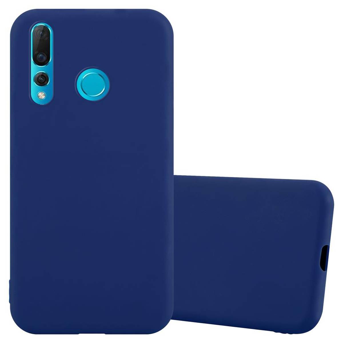 Cadorabo Hülle für Huawei NOVA 4 Schutzhülle in Blau Handyhülle TPU Silikon Etui Case Cover