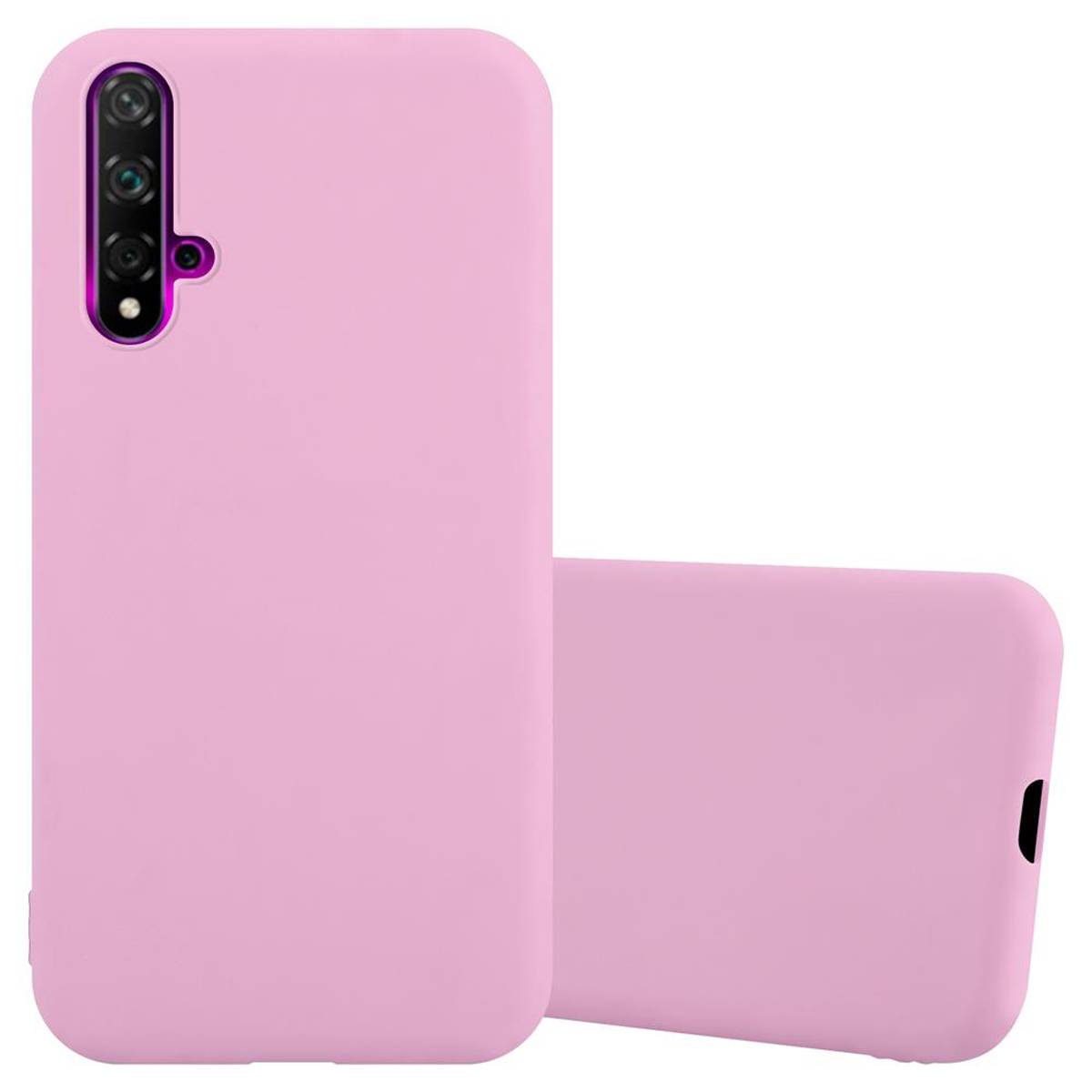 Cadorabo Hülle für Huawei NOVA 5 / 5 PRO Schutzhülle in Rosa Handyhülle TPU Silikon Etui Case Cover