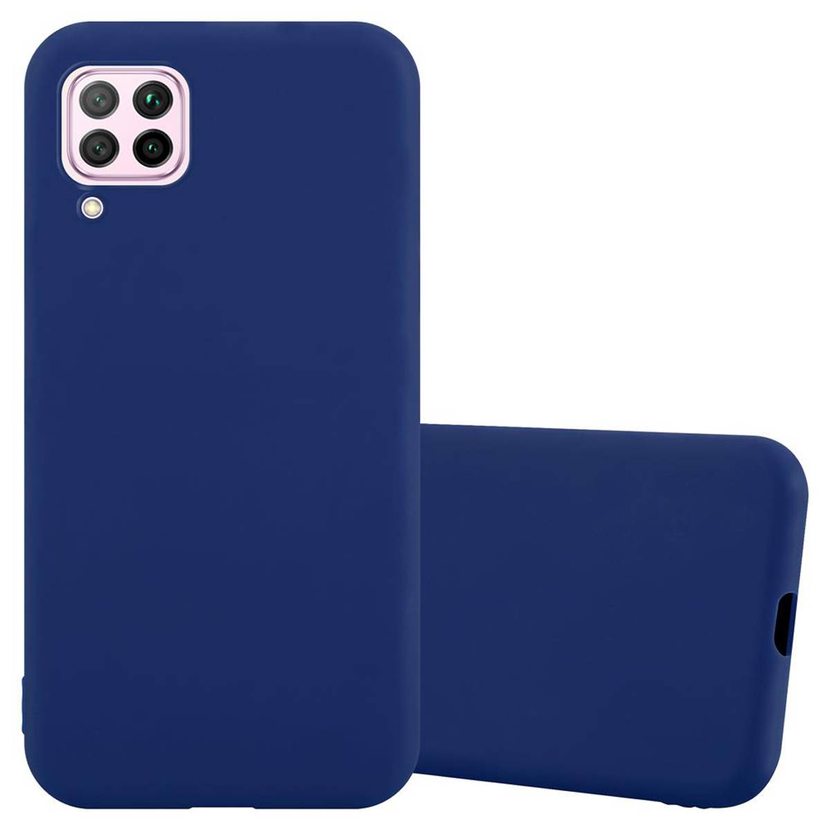 Cadorabo Hülle für Huawei NOVA 6 SE / P40 LITE / NOVA 7i Schutzhülle in Blau Handyhülle TPU Silikon Etui Case Cover
