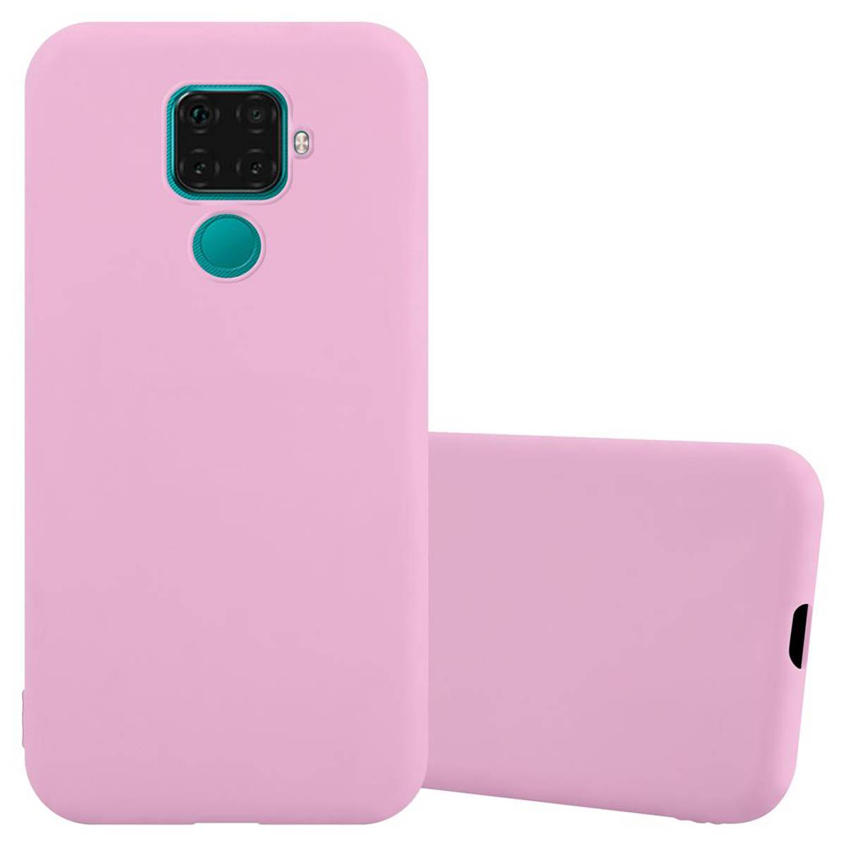Cadorabo Hülle für Huawei MATE 30 LITE Schutzhülle in Rosa Handyhülle TPU Silikon Etui Case Cover