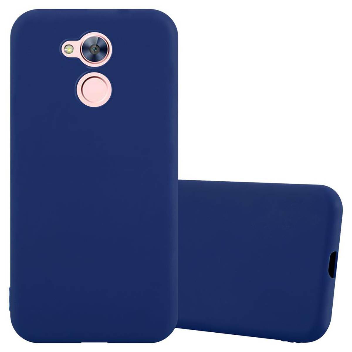 Cadorabo Hülle für Honor 6A PRO / 5C PRO Schutzhülle in Blau Handyhülle TPU Silikon Etui Case Cover