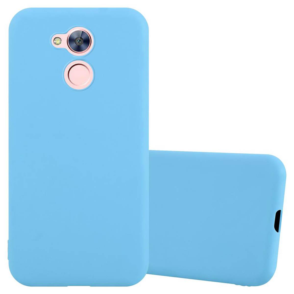 Cadorabo Hülle für Honor 6A PRO / 5C PRO Schutzhülle in Blau Handyhülle TPU Silikon Etui Case Cover