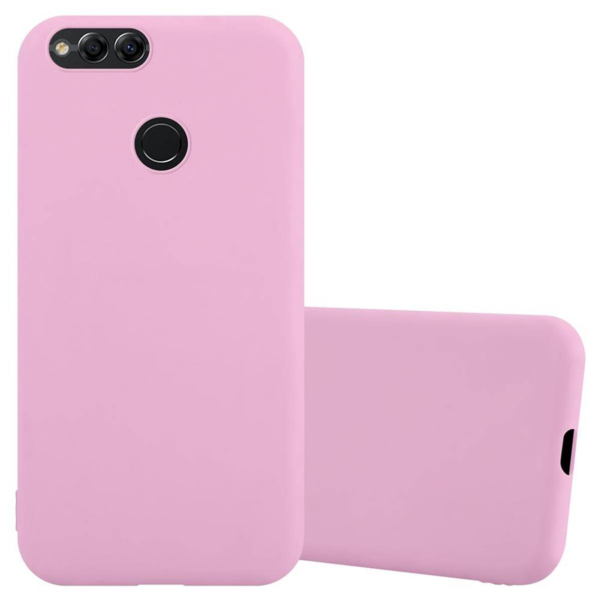 Cadorabo Hülle für Honor 7X Schutzhülle in Rosa Handyhülle TPU Silikon Etui Case Cover