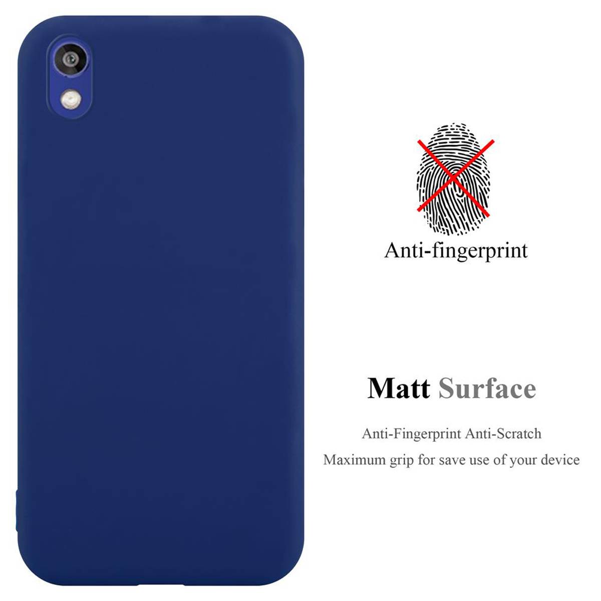 Cadorabo Hülle für Huawei Y5 2019 / Enjoy Play 8 / Honor 8S Schutzhülle in Blau Handyhülle TPU Silikon Etui Case Cover